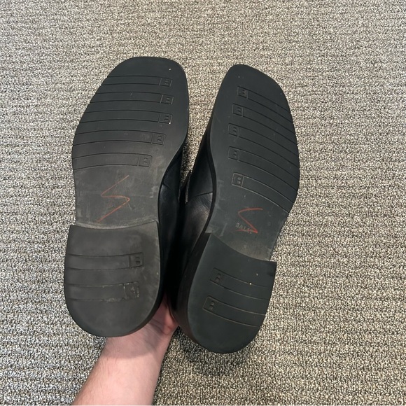 Bally Terni Monk Strap Black Leather Shoes Size 8.5 E Made In Italy - Picture 5 of 14